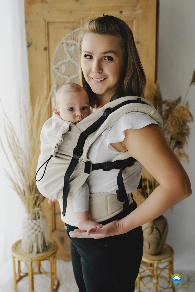 Marsupi Porte-Bébé Classique Pour Nouveau-Nés Jusqu'à 15kg - Léger Et Compact Avec Attache Scratch - Baie S/M