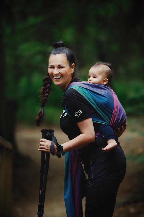 Baby Sling Bamboo Misty Zircon size 5