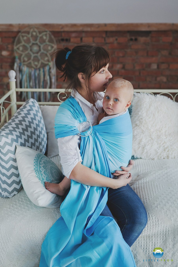 Ring Sling Tragetuch Blue Euclase- Größe S (1,7m) DEMO