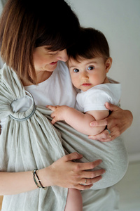 Ring sling Pure Linen Greige - size M (2 m)/2nd class
