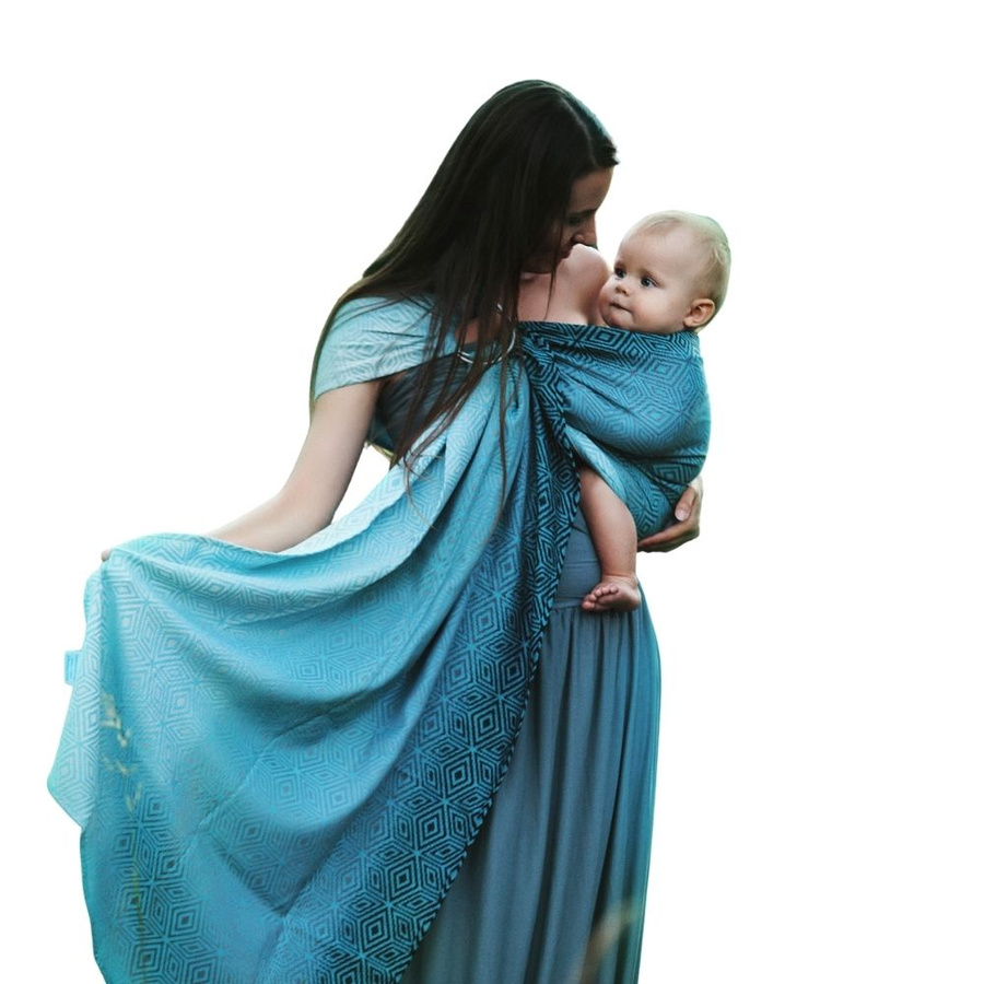 Ring Sling Tragetuch Stormy Cube - Größe S (1,7m)