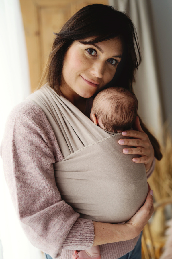 Stretchy Baby Sling Royal Beige/2nd class