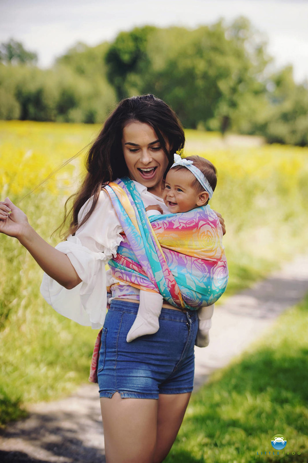 Fascia portabebè Linen Flower Bloom taglia 5