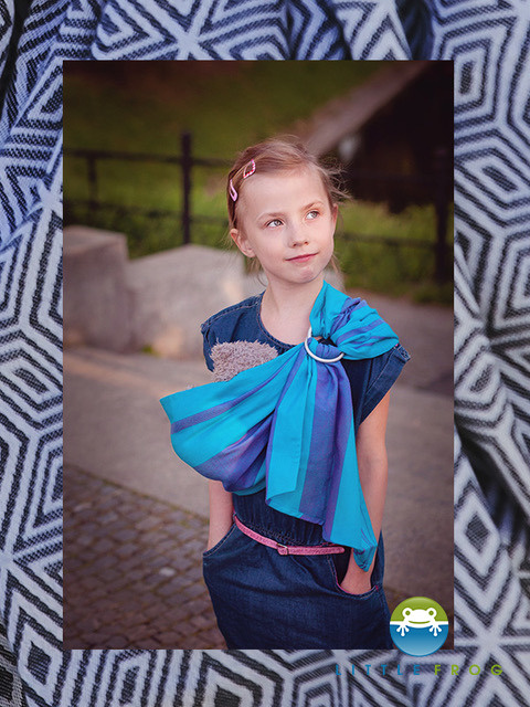 Mini Fascia ad anelli per bambola Little Frog Black Cube