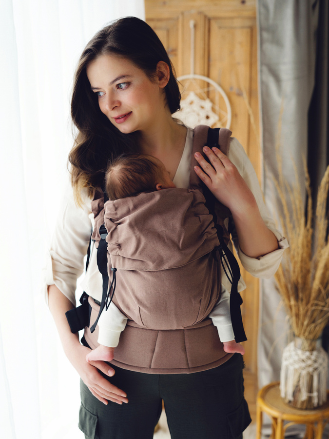 Baby Carrier Prime Linen Mocha 