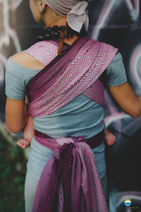 Baby Sling TENCEL™ Peony Cube - size 7