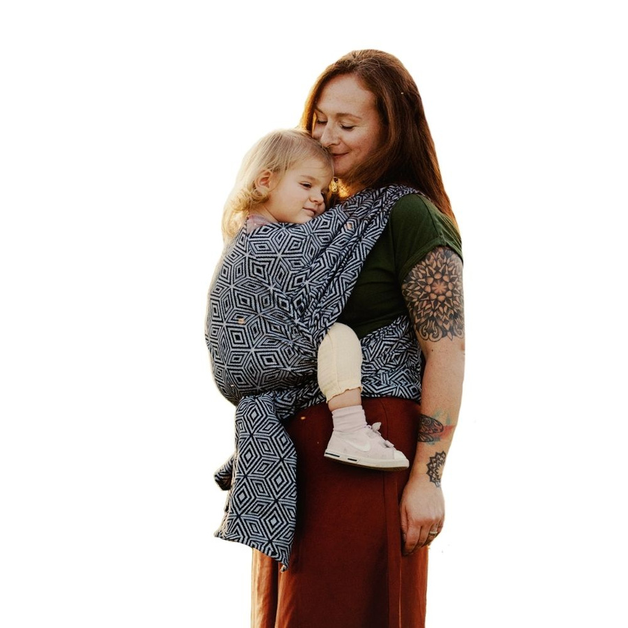 Fular tejido Inky Cube - talla 7