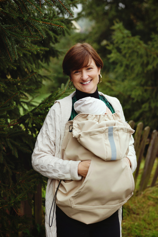 Osłonka do chust i nosidełek (softshell) - Beige