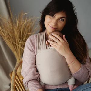 Stretchy Baby Sling Royal Beige/2nd class