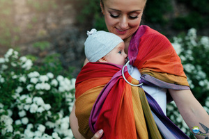 Ring Sling Tragetuch Aura in Love - Größe S (1,7m) /2. Wahl