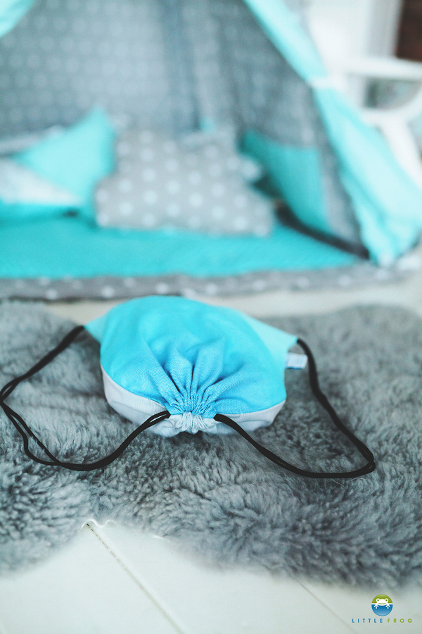 Drawstring Bag for wrap/sling - Bamboo Lazurite