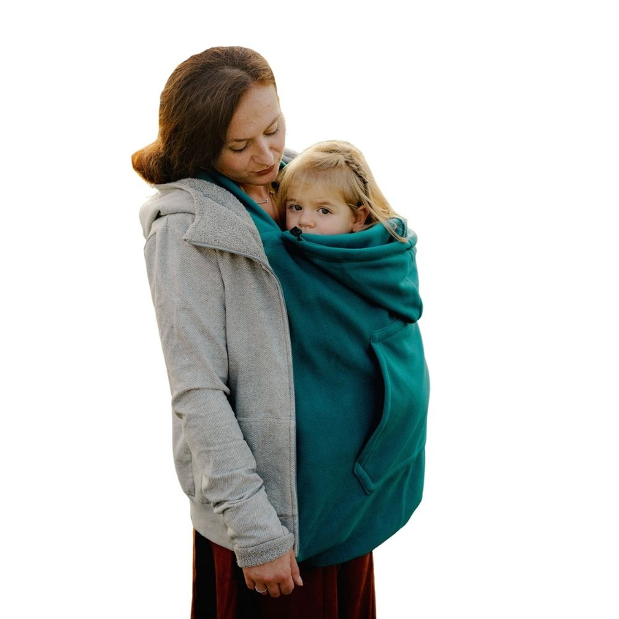 Protecție fleece pentru eșarfă port-bebe și marsupiu - Teal
