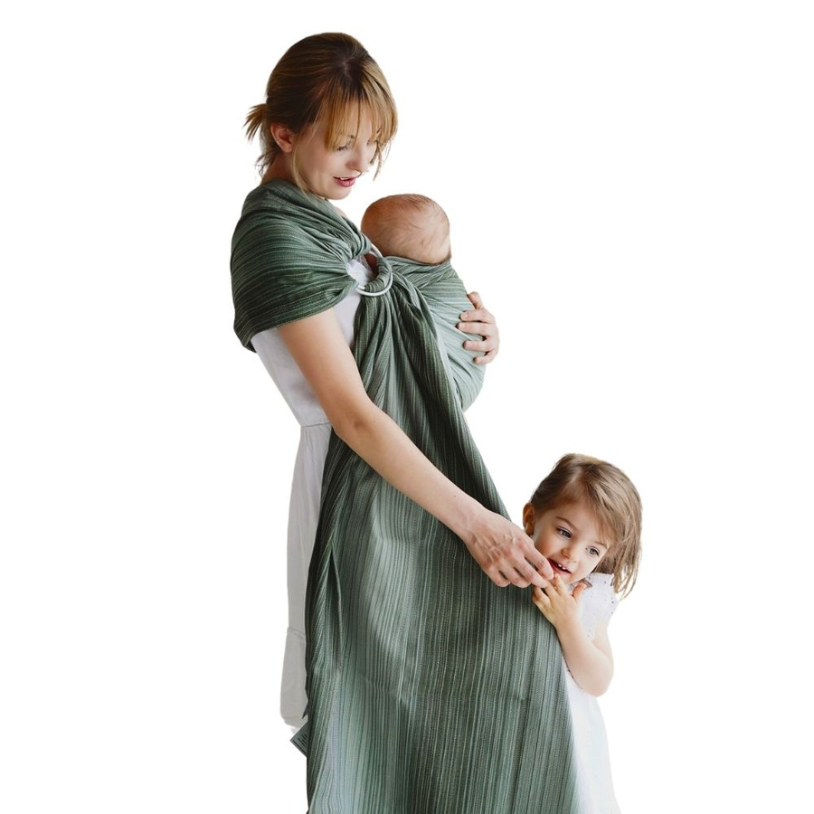 Sling cu inele Bamboo Verdelit mărimea L (2,3m)