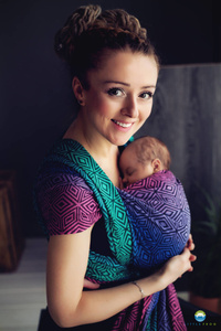 Little Frog Baby Sling - Dark Aurora Cube size 4 /2nd class