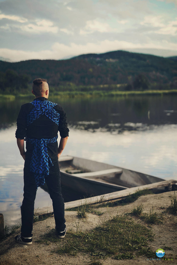 Fular tejido Indigo Dust - talla 5 (4,2 m )