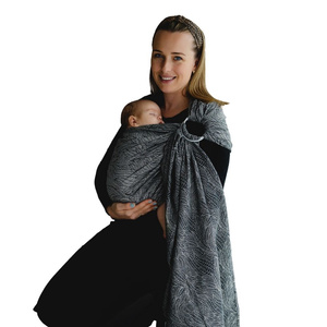 Ring sling Linen Night Wildness - size L (2,3 m)