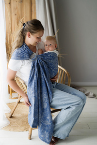 Ring Sling Linen Lotus Breeze - taille S (1,7 m)