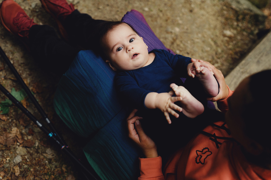 Baby Sling Bamboo Misty Zircon size 4 /2nd class