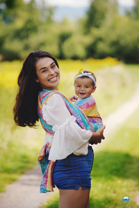 Baby Sling Linen Flower Bloom size 6