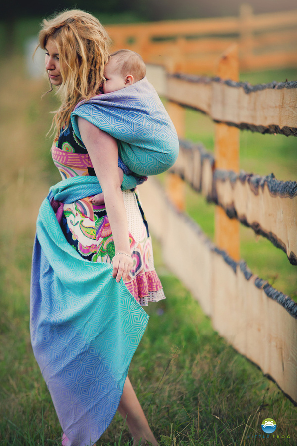 Écharpe de portage Linen Aurora Cube - taille 4