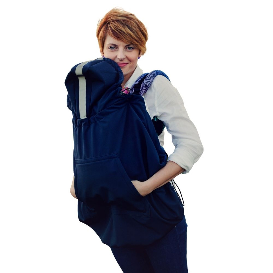 Protecție softshell pentru eșarfă port-bebe și marsupiu - Navy