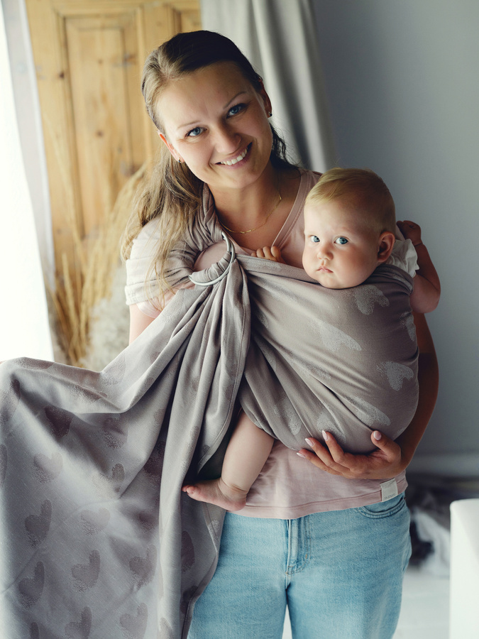 Sling cu inele TENCEL™ Hazy Love Drift - mărimea S (1,7 m)