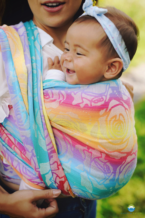 Fular tejido Linen Flower Bloom - talla 5