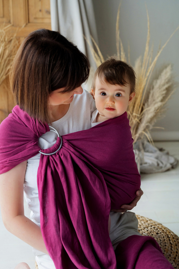 Ring sling Pure Linen Orchid - size M (2 m)/2nd class