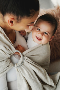 Ring Sling Tragetuch Pure Linen Sandstorm - Größe S (1,7m) DEMO