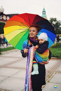 Ring Sling Rainbow Stars - taille S (1,7 m)