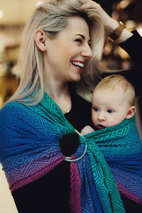 Sling cu inele TENCEL™ Aurora Cube mărimea S