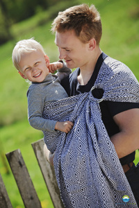 Ring Sling Tragetuch Black Cube - Größe M (2,1 )/2. Wahl