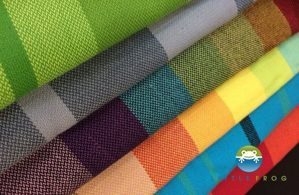 Stoffreste / Stoffenden Little Frog Wraps - 60-150cm Angelit (Preis pro 1 kg)
