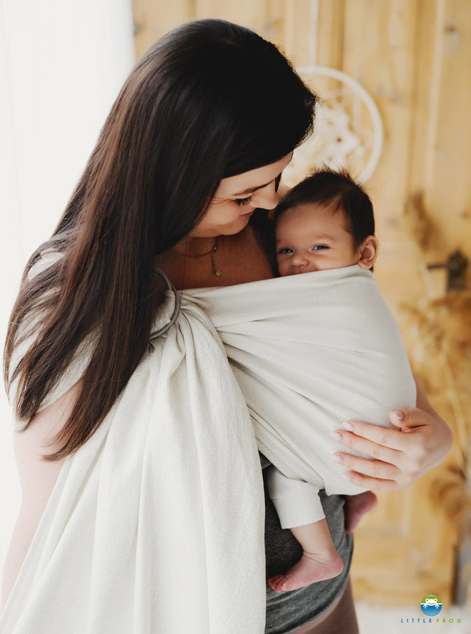 Ring sling Ivory Ammonites - size M (2,1 m)