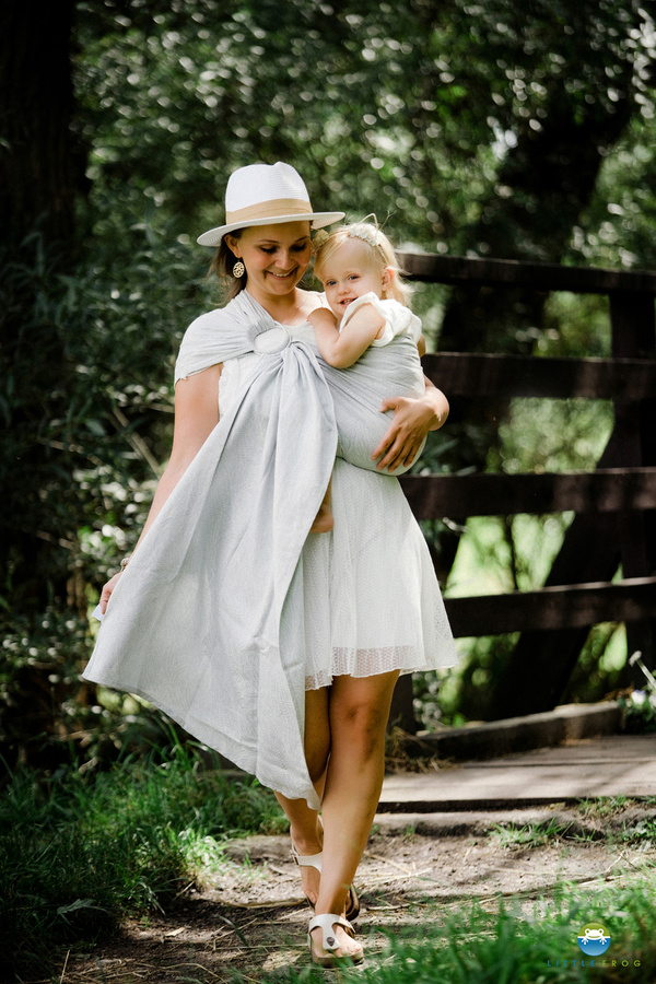 Ring Sling Linen Silver Wildness - taille M (2 m) /2e choix