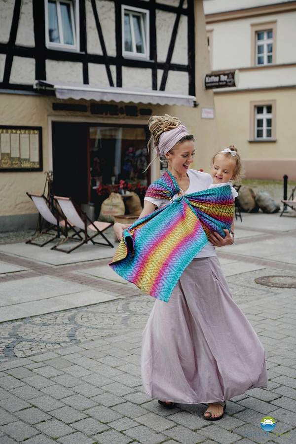 Ring Sling Tragetuch Prismatic Ethno - Größe M (2m)