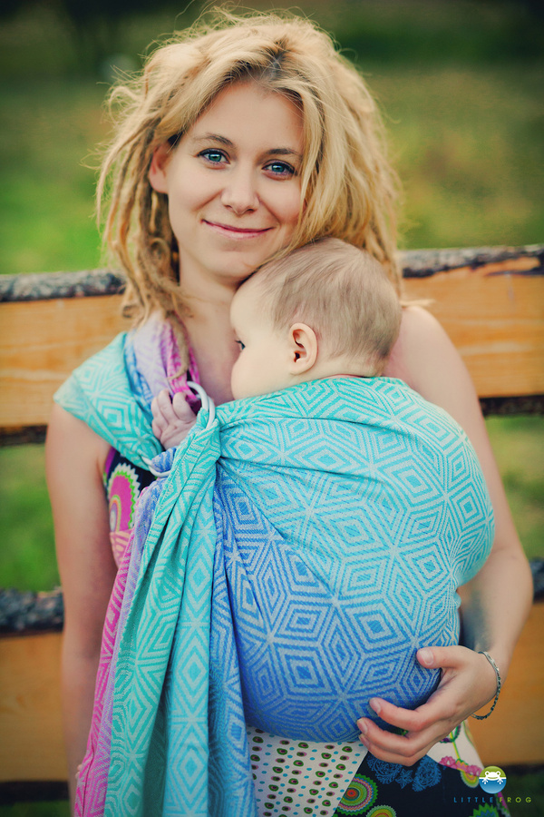 Ring Sling Linen Aurora Cube - taille M (2 m) /2e choix