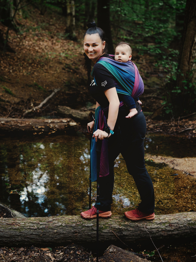 Baby Sling Bamboo Misty Zircon size 6