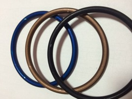 Blaue Aluminium-Tragetuchringe für Ringslings, Größe L