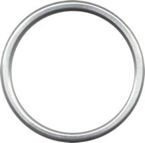 Aluminium Ringe für Tragetücher L - SILBER