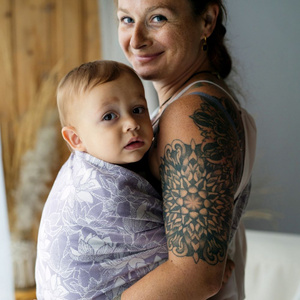 Ring Sling Tragetuch Lotus Bloom - Größe S (1,7m)