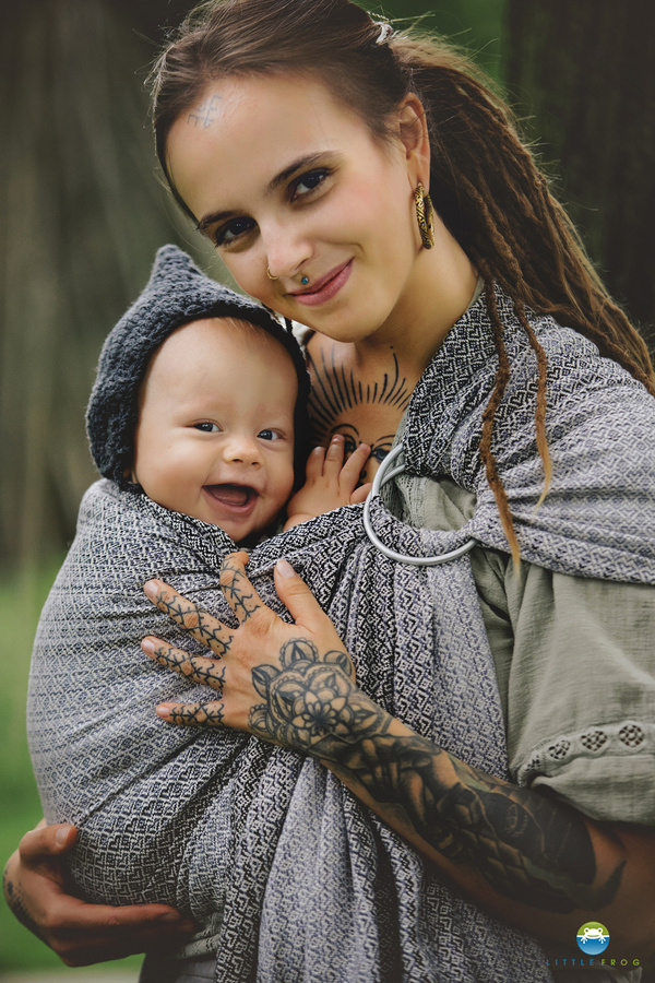 Ring Sling Lovely Fog - taille M (2 m)
