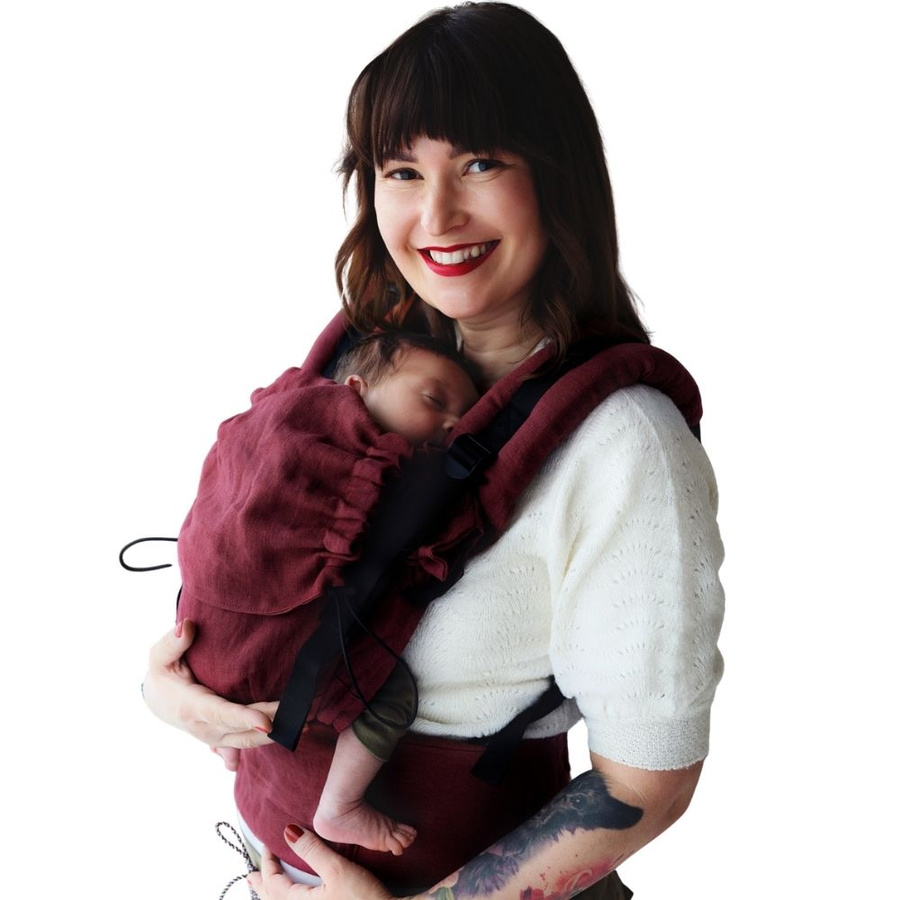 Marsupio in lino Prime - Pure Linen Marsala