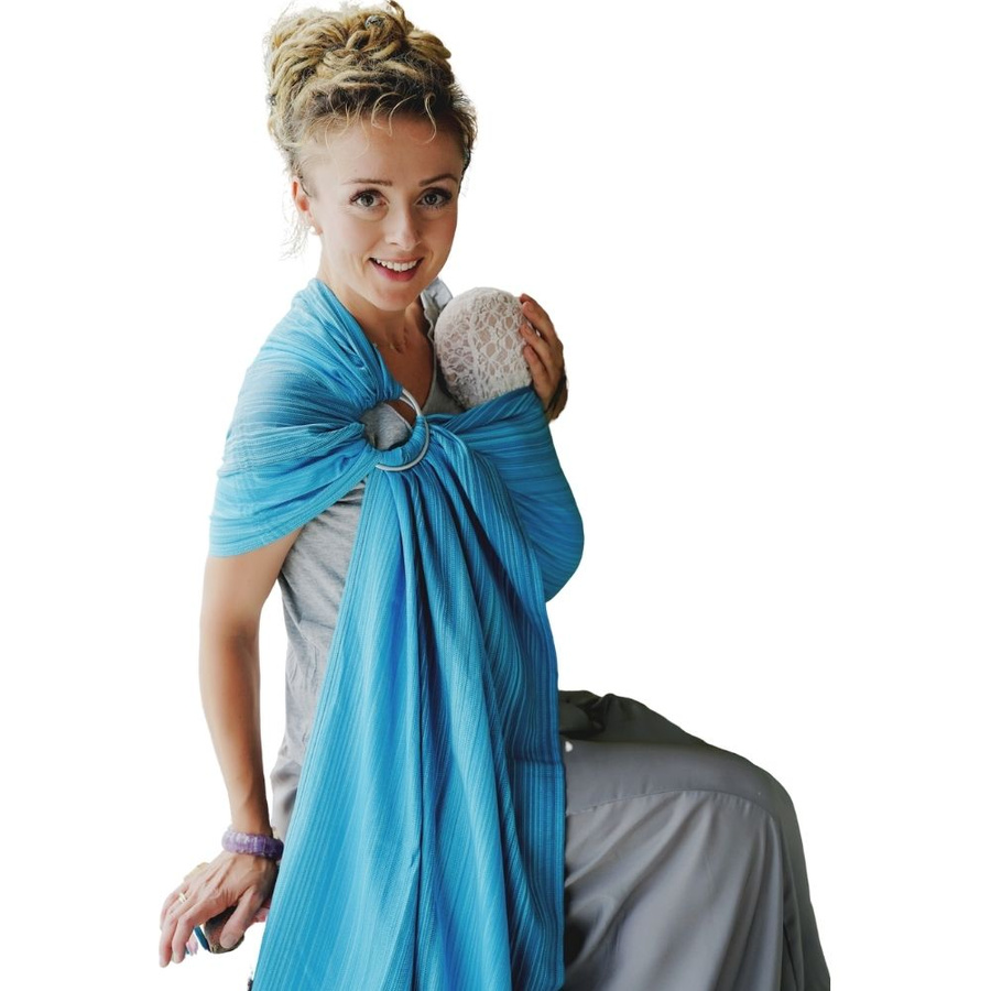Ring Sling Tragetuch Aquamarine- Größe S (1,7 m)