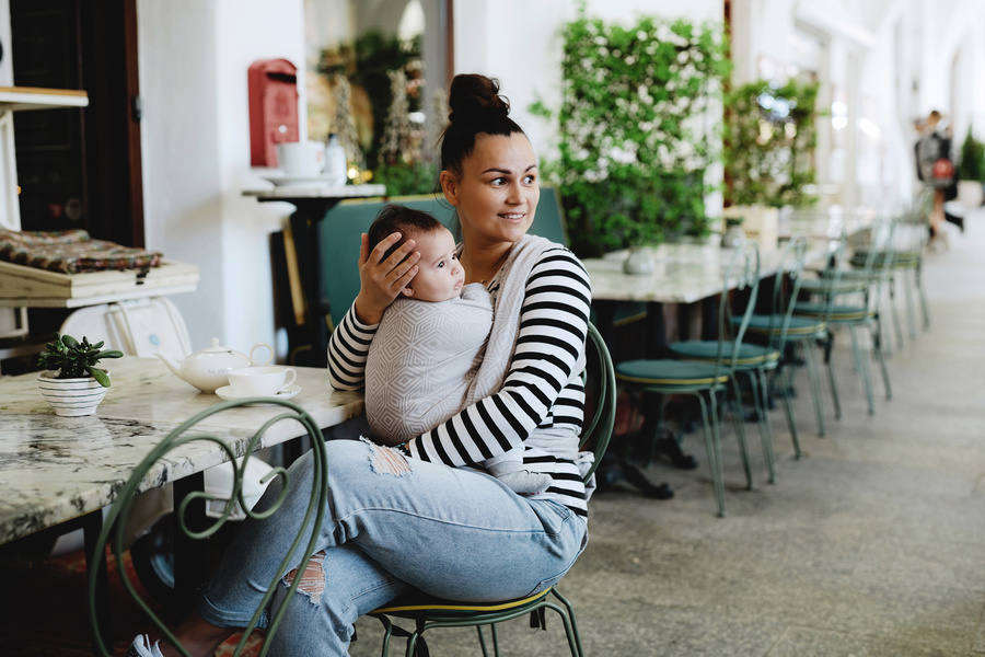 Chusta do noszenia dziecka Grey Cube 6,2 m