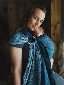 Ring Sling Tragetuch Tencel Atmosphere Cube - Größe M (2m)