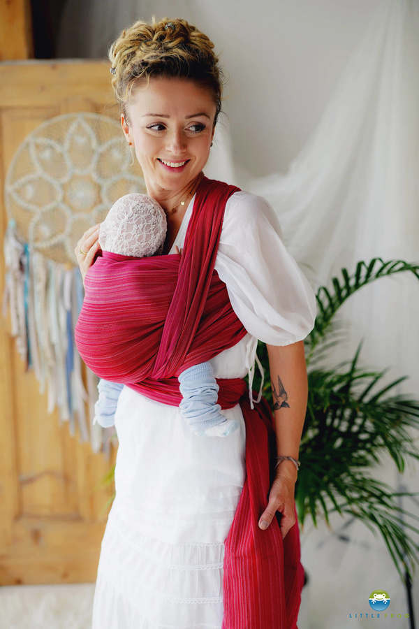 Fular tejido Little Frog - Ruby - talla 4