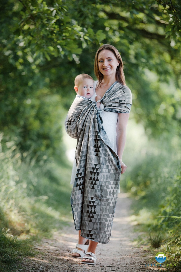 Ring Sling Grey Illusion - taille M (2 m)/2e choix