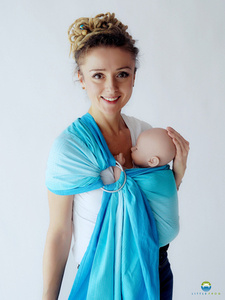 Ring Sling Tragetuch Euclase- Größe M (2m) /2. Wahl