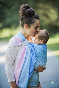 Ring Sling Tragetuch Tencel Elafonisi Cube - Größe S (1,7m)